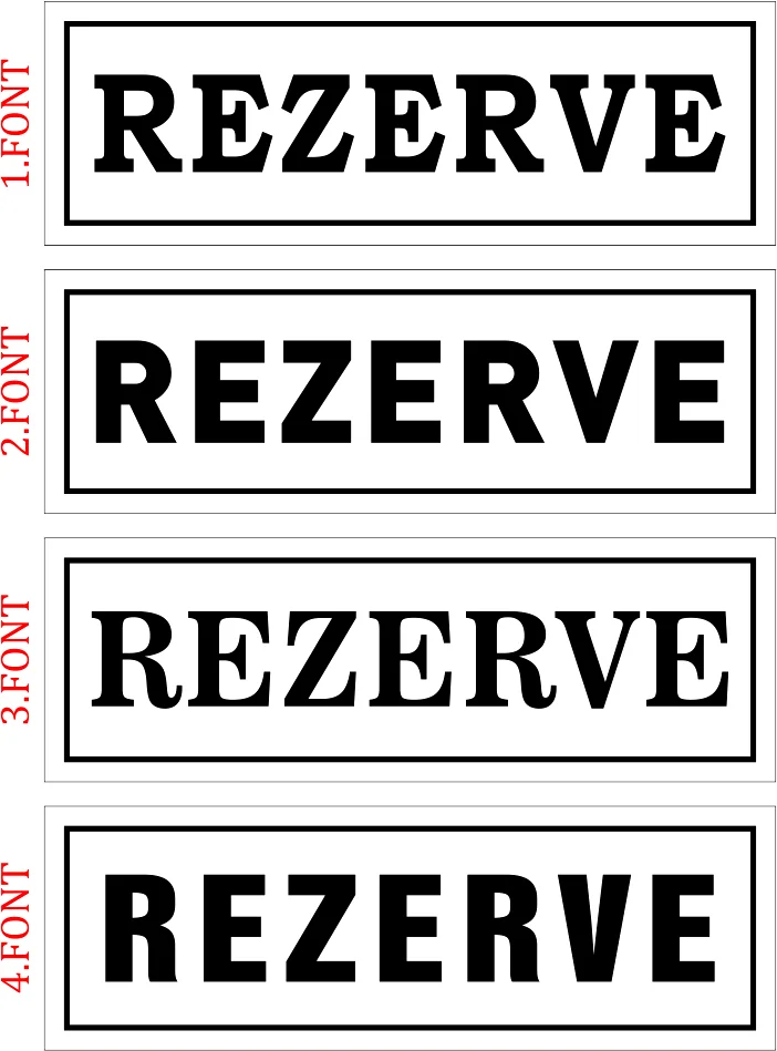 R05 ABS Plastik Masa Üzeri Rezerve Yazısı – görsel 15