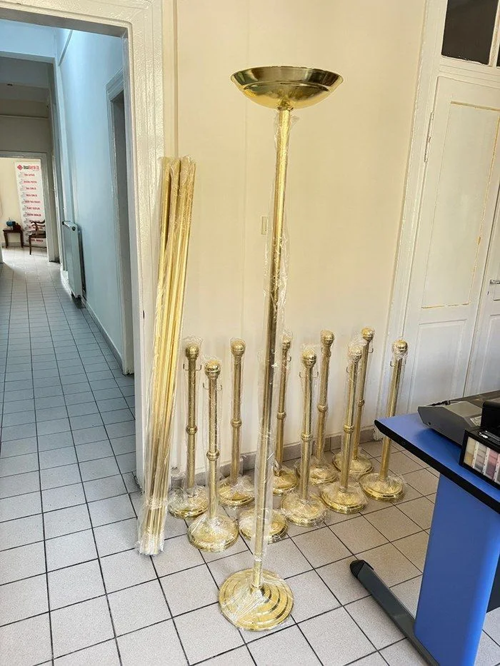APM1 Pirinç Ayaklı Meşale 180 cm – görsel 4