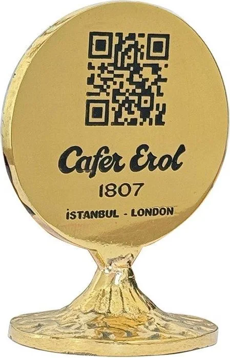 Pirinç Masa Üstü Numaralık ve QR Code