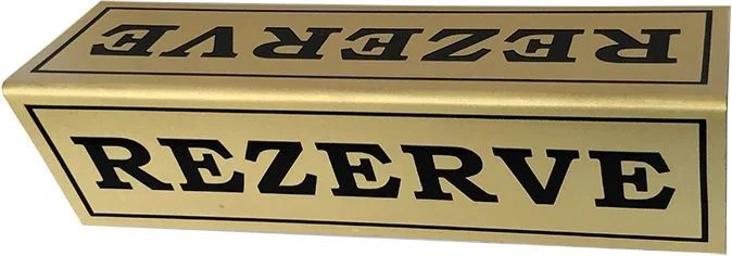 R04 Pirinç Masa Üstü Rezerve Yazısı – görsel 6