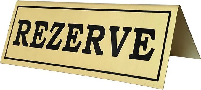 R04 Pirinç Masa Üstü Rezerve Yazısı – görsel 8